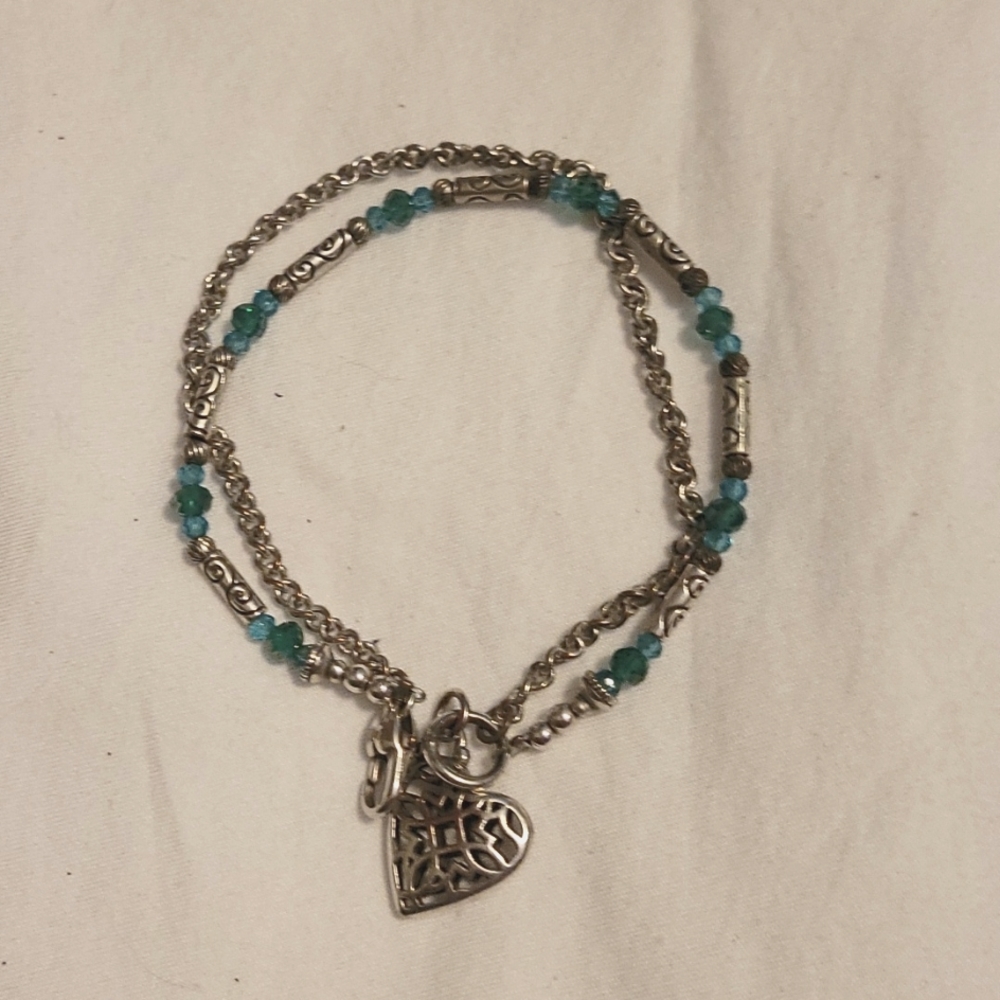 BRIGHTON BRACELETS (set of 3) pink, teal, purple dbl strand. (Final Price)